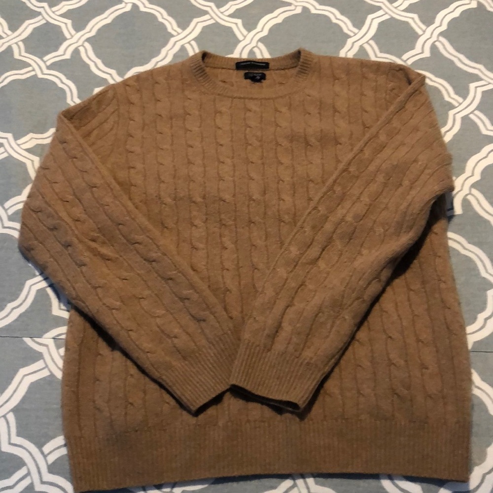 J Crew Italian cashmere cable knit sweater
